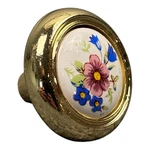Amerock BP76244-FW3 Lot Of 5 Brass Mushroom Cabinet Knob White Floral New Usa. Fixed Price $19.98.