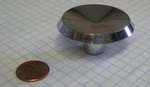 Harris #857 Cabinet/drawer Knob, Zinc Die-cast, Polished Chrome, 1-7/8" Diameter. Fixed Price $5.95.
