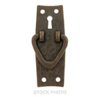 Stickley Style Arts/crafts Vertical Ring Pull, Keyhole Hammered Antique Copper. Fixed Price $12.99.