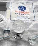Set Of 2 Hickory Hardware Gemstone Drawer Pull Clear Round Bubbles 1 New. Fixed Price $9.99.