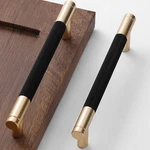 10 Pack 5 Inch 128 Mm Bar Cabinet Pulls Gold Black Knurled Handles For Br.... Fixed Price $55.28.