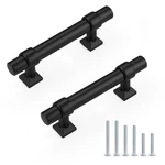 Knobelite 6PACK Stainless Steel Cabinet Handles 2.5INCH Hole Centers Black Ca.... Fixed Price $18.36.