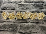 Anitiqued Gold Rose Drawer Pull/knob Set Of 6. Fixed Price $32.95.
