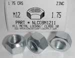 M12-1.75 Hex Cone Top Lock Nuts Class Steel Zinc Plated D980V (10). Fixed Price $15.00.