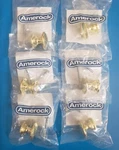 Lot Of 6!!! Amerock BP530123, Ravino Cabinet Knob With Screws, Polished Brass. Fixed Price $14.51.