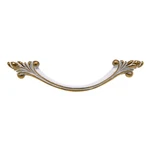 Amerock Provincial Polished Brass White 3"CC Leaf Drawer Pull BP3407-BW. Fixed Price $5.83.