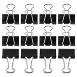 Uxcell 12 Pcs Office Files Documents Metal Black Binder Clips 25MM Width. Fixed Price $17.23.