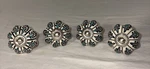 Multicolor Ceramic Drawer Knobs Pulls Hand Painted Set Of 4. Fixed Price $12.99.