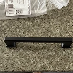 Allen + Roth Beaumont Cabinet Pull Matte Black 5-1/16 Center-tocenter 5977626. Fixed Price $8.99.