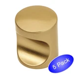 *5 Pack* Cosmas Cabinet Hardware Gold Champagne Contemporary Finger Pull #3312GC. Fixed Price $8.42.