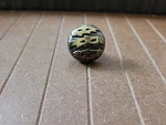 Blackened Brass Medallion 1/4" Cabinet Knob Pulls P374-BBM From Belwith Keeler. Fixed Price $5.49.