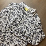 Anthropologie Maeve Bicycle Motif Whimsy Pull Over Black/white Sz 2 Long Sleeve. Fixed Price $20.94.