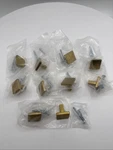 Askano 10 Pack Brushed Gold Cabinet Knobs Square Drawer Pulls Kitchen Hardware. Fixed Price $22.99.