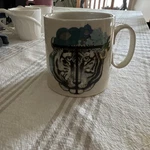 Anthropologie Tiger Pattern Ceramic Mug With Handle Glossy Finish. Fixed Price $13.00.