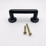 Signature Hardware Belfast 3" Solid Brass Cabinet Pull Matte Black New. Fixed Price $9.99.
