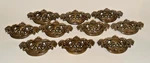 Vintage Keller Brass Co Ornate Drawer Pull Lot Of (10) 45902/45903. Fixed Price $89.99.