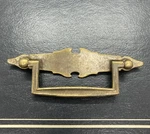 Antique Colonial Early American Drawer Pull Handle Brass Bail 3.5 Centers #1260. Fixed Price $5.50.