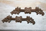 2-LARGE Elegant Drawer Handles,victorian Flair With New Orleans Style, HW-45. Fixed Price $45.43.