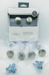 Threshold 10-PACK Brushed Nickel Cabinet Dresser Knobs Pulls & Screws Open Box. Fixed Price $14.99.