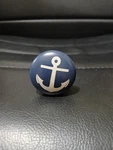 Set Of 12 Navy Anchor Wooden Cabinet Hardware Knobs Blue & White. Fixed Price $31.99.