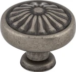 Top Knobs M1598 Flower 1/4" Pewter Antique. Fixed Price $14.36.