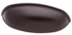 2-1/2" Or 3" Dual Mount Cup Pull Dark Oil Rubbed Bronze. Fixed Price $9.95.