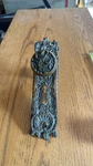 Antique 1899 Reading Belfort Rococo Door Knob Set Exterior Backplates. Fixed Price $525.00.