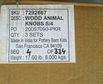 Pottery Barn Kids Wooden Animal Drsser Knobs SET/4 Brand New In Box. Fixed Price $29.99.