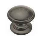 Hickory Hardware Williamsburg 1-1/4" Dia Black Nickel Vibed Finish Knob 10-PACK. Fixed Price $25.00.