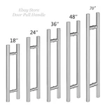 Pull Handle Round Entry Front Door Brushed Satin Nickel 304 Stainless Steel. Fixed Price $250.00.