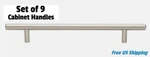 Glide Rite 10-INCH Stainless Steel Handle Bar Pull Set Of 9. Fixed Price $27.00.