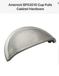 Amerock Cup Pulls 3 Inch Cabinet Satin Nickel - 22 Total. Fixed Price $39.00.