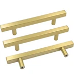 Goldenwarm Pack Cabinet Handles 4"(102MM) Brushed Brass Pulls. Fixed Price $25.99.