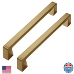 Khtumeware 10 Pack Gold Cabinet Pulls Brushed Brass Drawer Handles 6.3" Cc. Fixed Price $63.31.