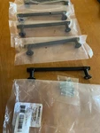 Franklin Brass Francisco Cabinet Handles 5-1/16" Hole Center Pulls Matte Black. Fixed Price $12.00.