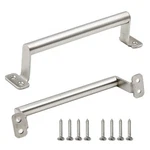 Rannb Sliding Door Barn Handles Pocket Pulls Medium, Silver. Fixed Price $14.64.