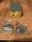Nos Vtg. Sets Stanley 1205 US2C Steel Zinc Plated Chest Handles No. 3 1/4 Usa. Fixed Price $50.00.