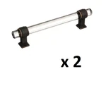 *lot Of 2* Amerock Glacio 5-1/16 In. Clear/oil-rubbed Bronze Drawer Pull *new*. Fixed Price $29.99.