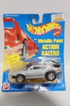 Vintage 1995 Hot Wheels Metallic Paint Pull Back Action Racers Silver Pantera. Fixed Price $19.99.