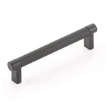Emtek Select Cabinet Pull 5" C-c Rectangular Stem, Knurled Bar Flat Black. Fixed Price $32.00.