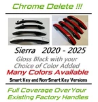 Custom Black Color Door Handle Overlays 2020-2025 Gmc Sierra You Pick Clr. Fixed Price $125.00.