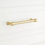 Signature Hardware - 8" Strasbourg Solid Brass Cabinet Pull Satin. Fixed Price $12.00.