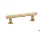Lot Of Emtek 86676US4 Freestone Cabinet Pull Satin Brass (5" Centers)- Qty. Fixed Price $82.77.