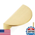Qogrisun 5-PACK Solid Brass Half Moon Cabinet Pulls Gold Drawer Handles 3". Fixed Price $91.28.