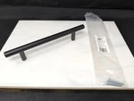 Cabinet Bar Pull Oil Rubbed Bronze 128MM Includes Screws Loft 4880083 New!. Fixed Price $22.00.