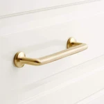 Signature Hardware 4" Belfast Solid Brass Cabinet Pull - Satin. Fixed Price $15.99.
