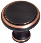 1-3/4" Oversized Perimeter Knob Bronze With Copper Highlights. Fixed Price $6.48.