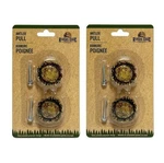 Set Of Four (4) Rivers Edge Antler Drawer Pulls 2" Round 3/4" Tall 657. Fixed Price $39.00.