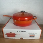 Le Creuset Signature Cast Iron 3.75 Quart Cassadou, Flame - *new*. Fixed Price $299.99.