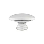 Flat Oval 3/4" Length Cabinet Knob Polished Chrome - Hardware. Fixed Price $8.15.